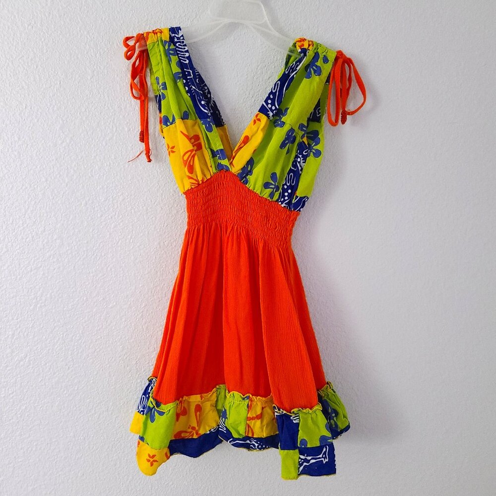 Balina Girls Colorful Hawaiian Sundress Size M
